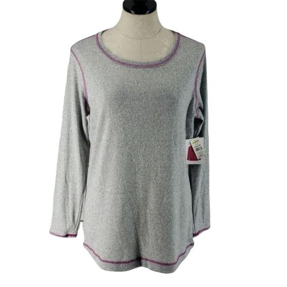 Bobbie Brooks Women's Gray Long Sleeve Shirt‎ Medium